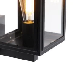 QAZQA Landelijke Wandlamp Zwart IP44 - Sutton Up 15 QAZQA Landelijke Wandlamp Zwart IP44 - Sutton Up -Meubels Voor Thuis 10595832