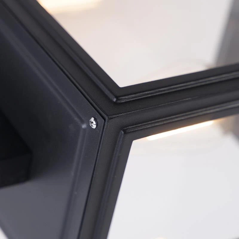 QAZQA Landelijke Wandlamp Zwart IP44 - Sutton Up 9 QAZQA Landelijke Wandlamp Zwart IP44 - Sutton Up - Afbeelding 7