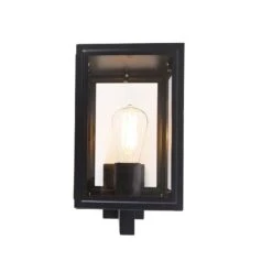 QAZQA Landelijke Wandlamp Zwart IP44 - Sutton Up 21 QAZQA Landelijke Wandlamp Zwart IP44 - Sutton Up -Meubels Voor Thuis 10595864