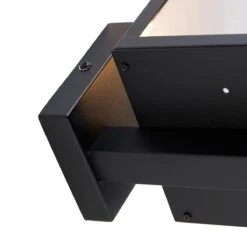 QAZQA Smart Buiten Wandlamp Zwart Met Glas 30 Cm Incl. Wifi ST64 - -Meubels Voor Thuis 10634315