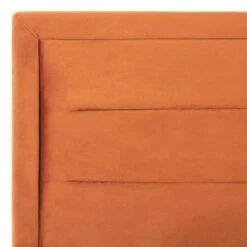Beliani - ROUEN - Tweepersoonsbed - Oranje - 180 X 200 Cm - Fluweel -Meubels Voor Thuis 10654663