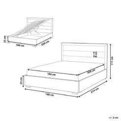 Beliani - ROUEN - Tweepersoonsbed - Oranje - 180 X 200 Cm - Fluweel -Meubels Voor Thuis 10654672