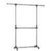 ACAZA Kledingrek Zilvergrijs 2 ACAZA Kledingrek Zilvergrijs -Meubels Voor Thuis 10655024