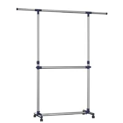 ACAZA Kledingrek Zilvergrijs