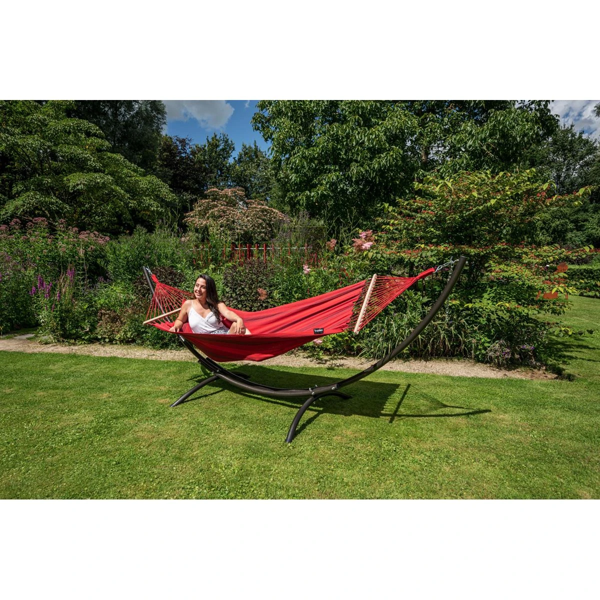 Tropilex® Hangmatstandaard Eénpersoons Arc Zwart 5 Tropilex® Hangmatstandaard Eénpersoons Arc Zwart - Afbeelding 3