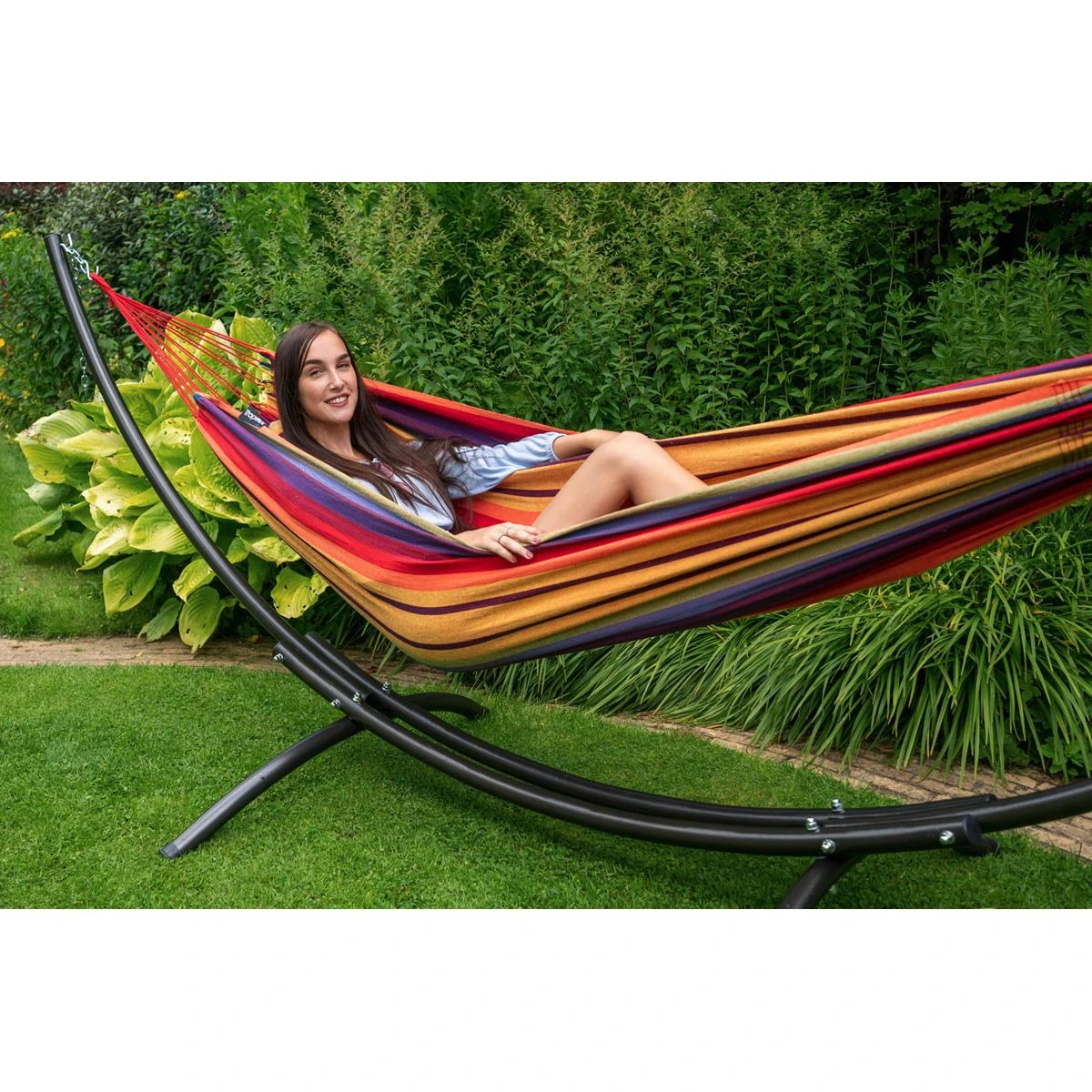 Tropilex® Hangmatstandaard Eénpersoons Arc Zwart 8 Tropilex® Hangmatstandaard Eénpersoons Arc Zwart - Afbeelding 6