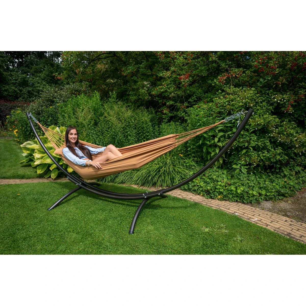 Tropilex® Hangmatstandaard Eénpersoons Arc Zwart 6 Tropilex® Hangmatstandaard Eénpersoons Arc Zwart - Afbeelding 4