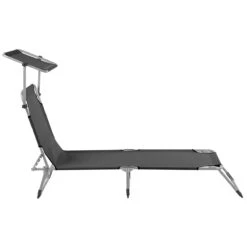 Beliani - FOLIGNO - Strandstoel - Zwart - Polyester 20 Beliani - FOLIGNO - Strandstoel - Zwart - Polyester -Meubels Voor Thuis 10670870