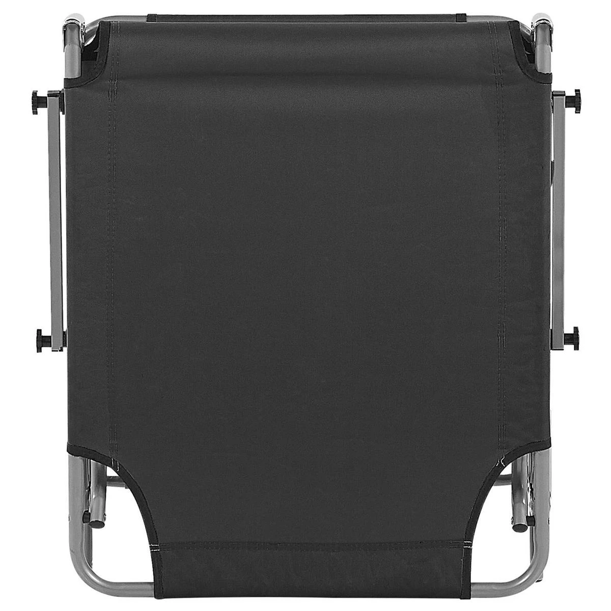 Beliani - FOLIGNO - Strandstoel - Zwart - Polyester 10 Beliani - FOLIGNO - Strandstoel - Zwart - Polyester - Afbeelding 8