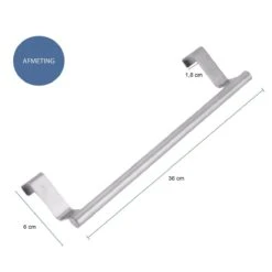 QUVIO Theedoekhouder RVS 36.2cm -Meubels Voor Thuis 10675181