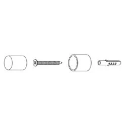 Intersteel Deurstop Wandmontage 22x30mm Kort Rvs Geborsteld -Meubels Voor Thuis 10682059