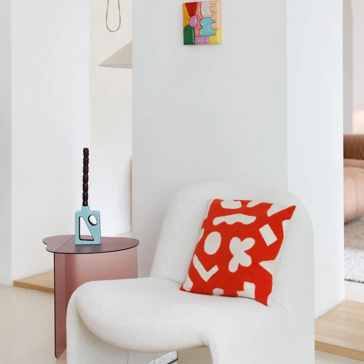 &k Amsterdam Flush Kandelaar - Blauw 5 &k Amsterdam Flush Kandelaar - Blauw - Afbeelding 3