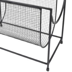 LOFT42 Steve Tijdschriftenrek – Krantenbak – Metaal - Zwart -Meubels Voor Thuis 10709995