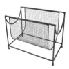 LOFT42 Steve Tijdschriftenrek – Krantenbak – Metaal - Zwart -Meubels Voor Thuis 10710004