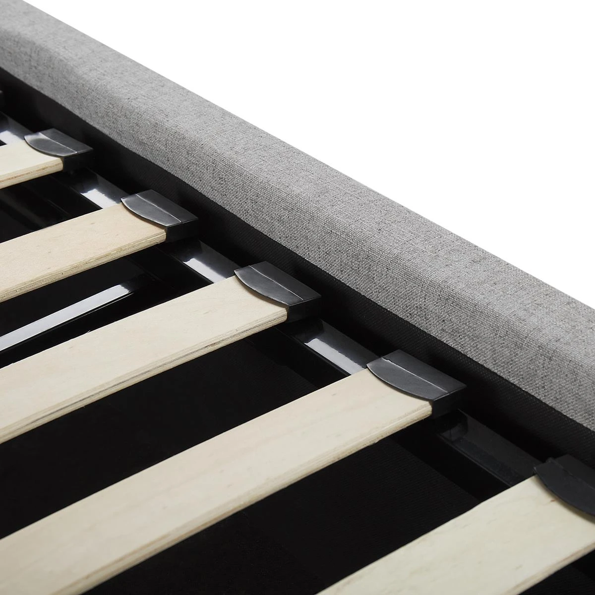 Beliani-LORIENT-Bed Met Opbergruimte-Grijs-140 X 200 Cm-Polyester 10 Beliani-LORIENT-Bed Met Opbergruimte-Grijs-140 X 200 Cm-Polyester - Afbeelding 8