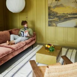 HKliving Retro 3-zitsbank - Magnolia -Meubels Voor Thuis 10713491