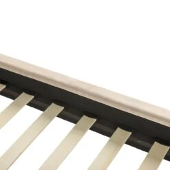 Beliani - VILETTE - Tweepersoonsbed - Beige - 140 X 200 Cm - Fluweel -Meubels Voor Thuis 10717775