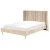 Beliani - VILETTE - Tweepersoonsbed - Beige - 140 X 200 Cm - Fluweel -Meubels Voor Thuis 10717821