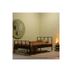 WOOOD Twijfelaar Mees - Metaal - Zwart - 90X208X125 -Meubels Voor Thuis 10719983