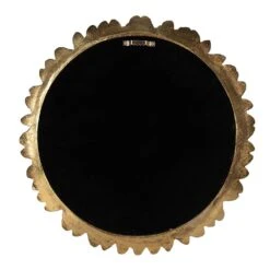 Clayre & Eef Spiegel Ø 31 Cm Goudkleurig Kunststof Grote Spiegel 6 Clayre & Eef Spiegel Ø 31 Cm Goudkleurig Kunststof Grote Spiegel -Meubels Voor Thuis 10720117