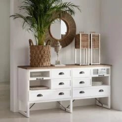 Riviera Maison Spiegel Decoratieve Rand, Wandspiegel - Lupine Rope -Meubels Voor Thuis 10720121