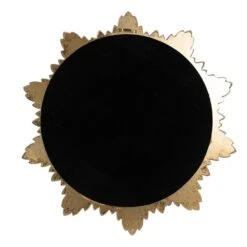 Clayre & Eef Spiegel Ø 51 Cm Goudkleurig Kunststof Grote Spiegel -Meubels Voor Thuis 10720134