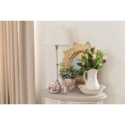 Clayre & Eef Spiegel Ø 51 Cm Goudkleurig Kunststof Grote Spiegel -Meubels Voor Thuis 10720135