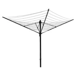 Lisomme Ravi Droogmolen Zwart - 60 M Drooglengte -Meubels Voor Thuis 10724070