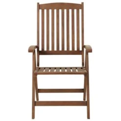 Beliani - AMANTEA - Bistroset Voor 2 - Donkere Houtkleur - Acaciahout -Meubels Voor Thuis 10732305