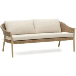 Kave Home - Set Pola 2-zitsbank En 2 Fauteuils In Massief -Meubels Voor Thuis 10743295