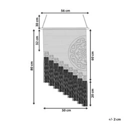 Beliani - NOWSHERA - Wanddecoratie - Multicolor - Katoen -Meubels Voor Thuis 10772664
