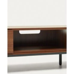 Kave Home - Vedrana TV-meubel Met 3 Laden In Walnootfineer Met Zwarte 19 Kave Home - Vedrana TV-meubel Met 3 Laden In Walnootfineer Met Zwarte -Meubels Voor Thuis 10779590