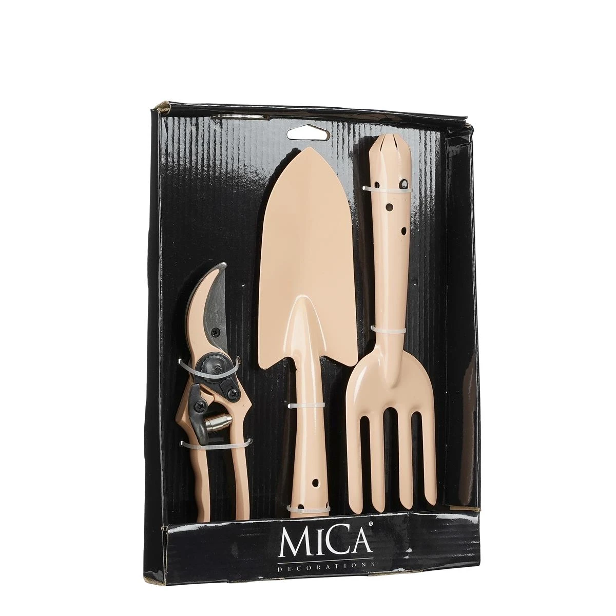 Mica Decorations Tuingereedschap - Set Van 3 - Metaal - Roze 3 Mica Decorations Tuingereedschap - Set Van 3 - Metaal - Roze