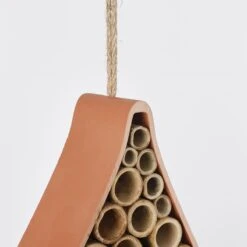 Mica Decorations Orion Insectenhotel - L27 X B19 X H6 Cm - Donkerroze -Meubels Voor Thuis 10794162