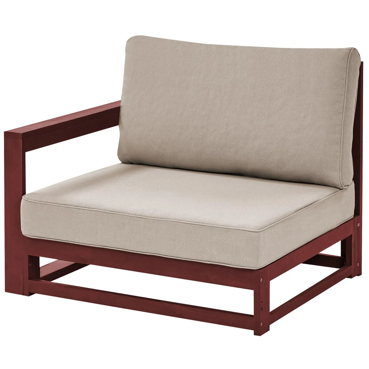 Beliani-TIMOR-Loungeset 5-Mahonie-FSC® Gecertificeerd Acaciahout 5 Beliani-TIMOR-Loungeset 5-Mahonie-FSC® Gecertificeerd Acaciahout - Afbeelding 3
