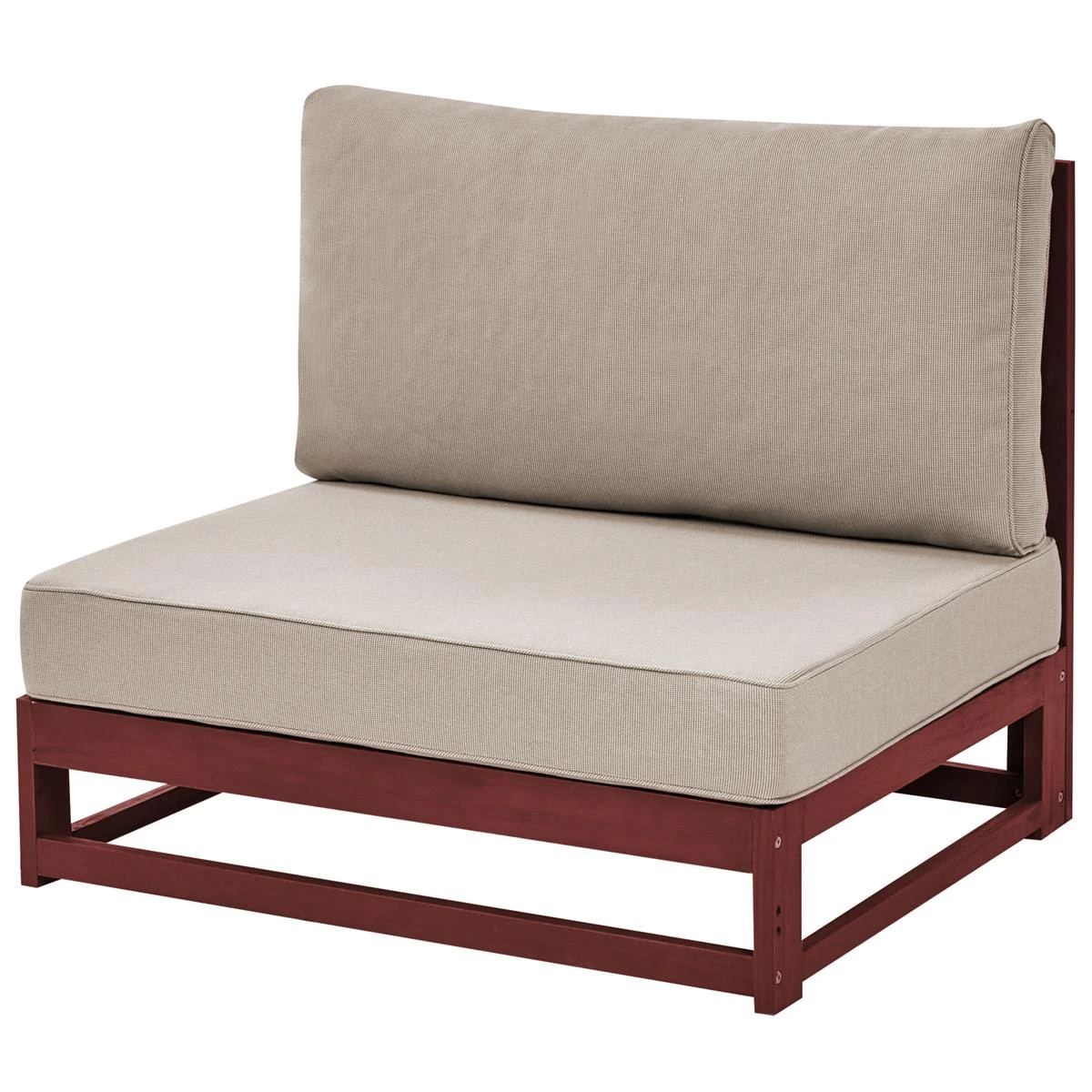 Beliani-TIMOR-Loungeset 5-Mahonie-FSC® Gecertificeerd Acaciahout 6 Beliani-TIMOR-Loungeset 5-Mahonie-FSC® Gecertificeerd Acaciahout - Afbeelding 4