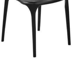 Beliani - GUBBIO - Eetkamerstoel Set - Zwart - Polypropyleen 15 Beliani - GUBBIO - Eetkamerstoel Set - Zwart - Polypropyleen -Meubels Voor Thuis 10795713