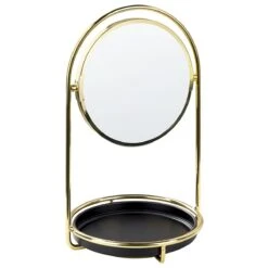 Beliani - INDRE - Make-up Spiegel - Goud - IJzer 13 Beliani - INDRE - Make-up Spiegel - Goud - IJzer -Meubels Voor Thuis 10798418