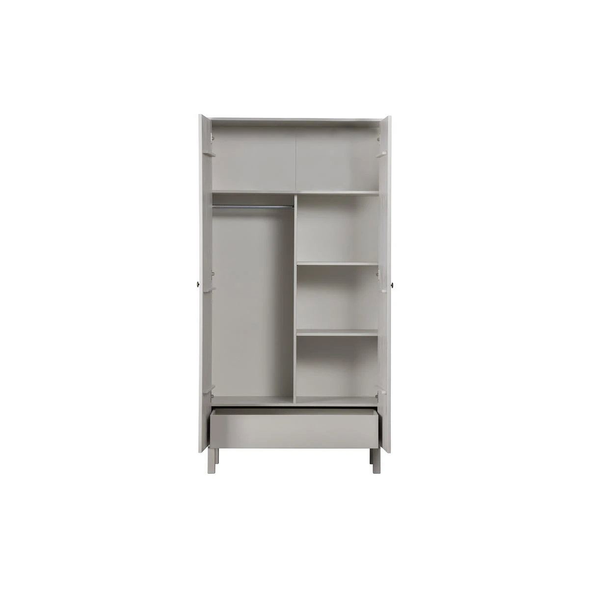 WOOOD Madu Garderobekast - Grenen - Wolkengrijs - 195x100x53 8 WOOOD Madu Garderobekast - Grenen - Wolkengrijs - 195x100x53 - Afbeelding 6