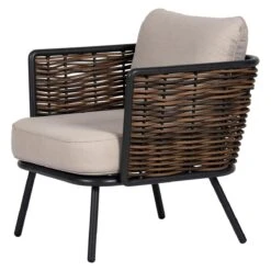 Lisomme Marit 4 Delige Tuin Loungeset Bruin - Met Zitkussens -Meubels Voor Thuis 10818486