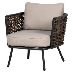 Lisomme Marit 4 Delige Tuin Loungeset Bruin - Met Zitkussens -Meubels Voor Thuis 10818501