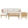 Beliani - CREMONA - Loungeset Voor 4 - Lichte Houtkleur - Acaciahout 1 Beliani - CREMONA - Loungeset Voor 4 - Lichte Houtkleur - Acaciahout -Meubels Voor Thuis 10819477