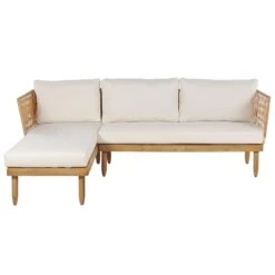 Beliani - CREMONA - Loungeset Voor 4 - Lichte Houtkleur - Acaciahout 11 Beliani - CREMONA - Loungeset Voor 4 - Lichte Houtkleur - Acaciahout -Meubels Voor Thuis 10819487