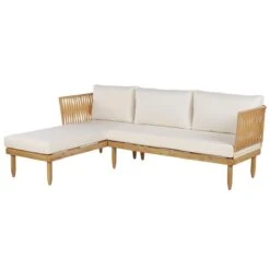 Beliani - CREMONA - Loungeset Voor 4 - Lichte Houtkleur - Acaciahout 10 Beliani - CREMONA - Loungeset Voor 4 - Lichte Houtkleur - Acaciahout -Meubels Voor Thuis 10819494