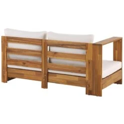 Beliani - MARETTIMO - Loungeset Voor 5 - Lichte Houtkleur - Acaciahout 16 Beliani - MARETTIMO - Loungeset Voor 5 - Lichte Houtkleur - Acaciahout -Meubels Voor Thuis 10819506