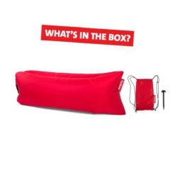 Fatboy Air Lounger - Luchtzak - Oplaasbare Zitzak Lamzac 3.0 - Rood -Meubels Voor Thuis 10824355