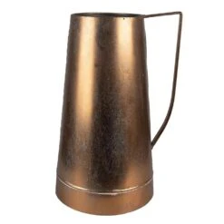 Clayre & Eef Decoratie Kan 24x20x36 Cm Koperkleurig Metaal