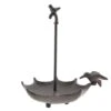 Clayre & Eef Vogelbad 23x19x25 Cm Bruin Ijzer Rond Vogels -Meubels Voor Thuis 10824459