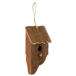 J-Line Vogelkast Schuin Spar Hout Bruin