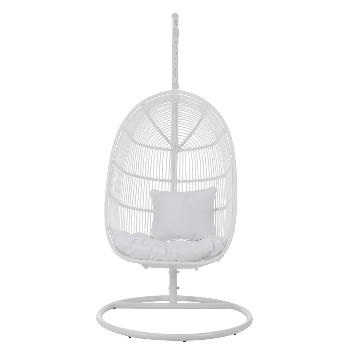 J-Line Hangstoel Ovaal Staal Wit 4 J-Line Hangstoel Ovaal Staal Wit - Afbeelding 2